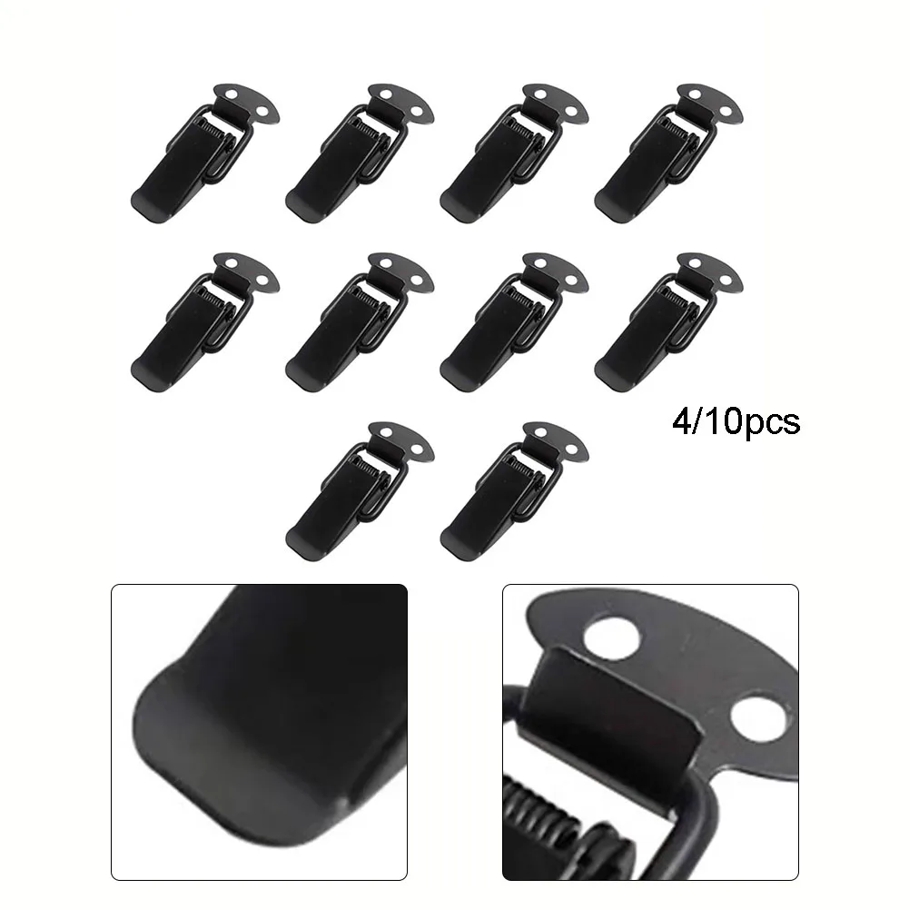 4/10PCS Toggle Latches Spring Loaded Clamp Case Box Latch Catch Clasp Toggle Lock Lever Clasp Closures Crate Lock Snap
