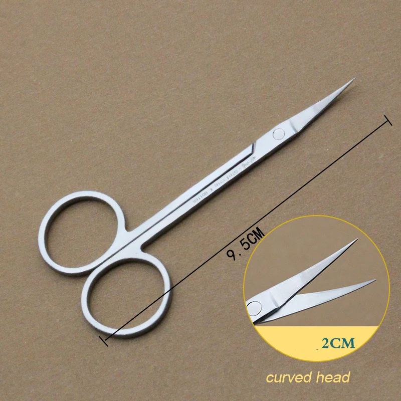 Stainless steel surgical scissors double eyelid eye-opening buried surgical instruments removal ophthalmic small scissors 5