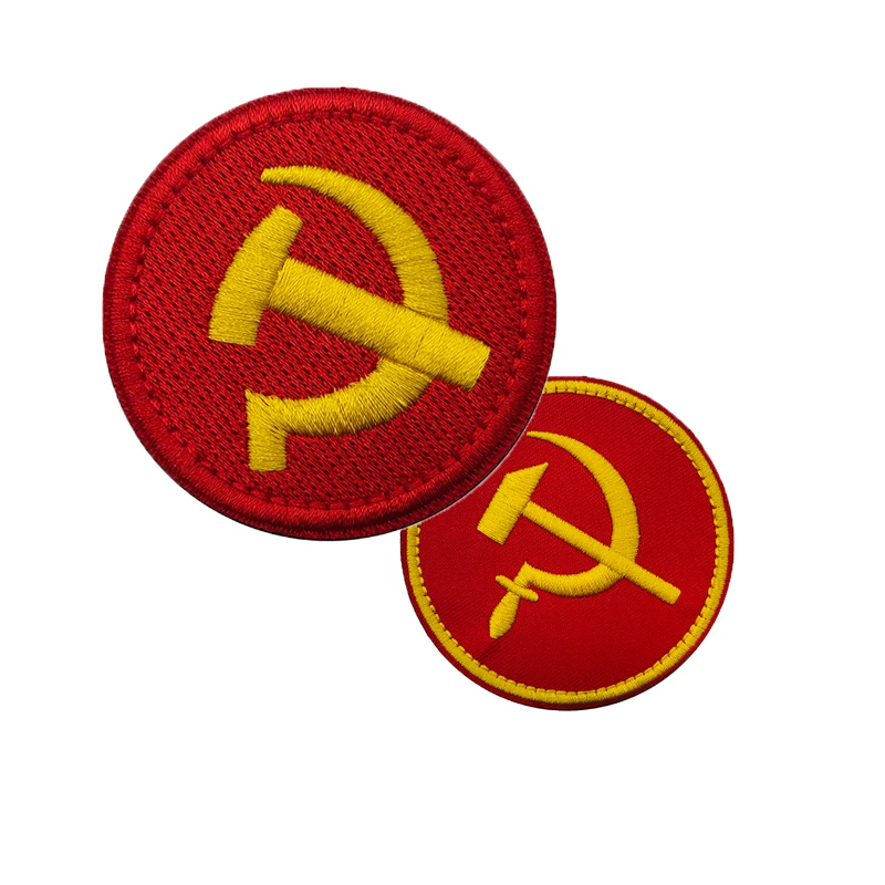 Embrodiery cccp soviet union-ロシアの絵が描かれた熱反応性