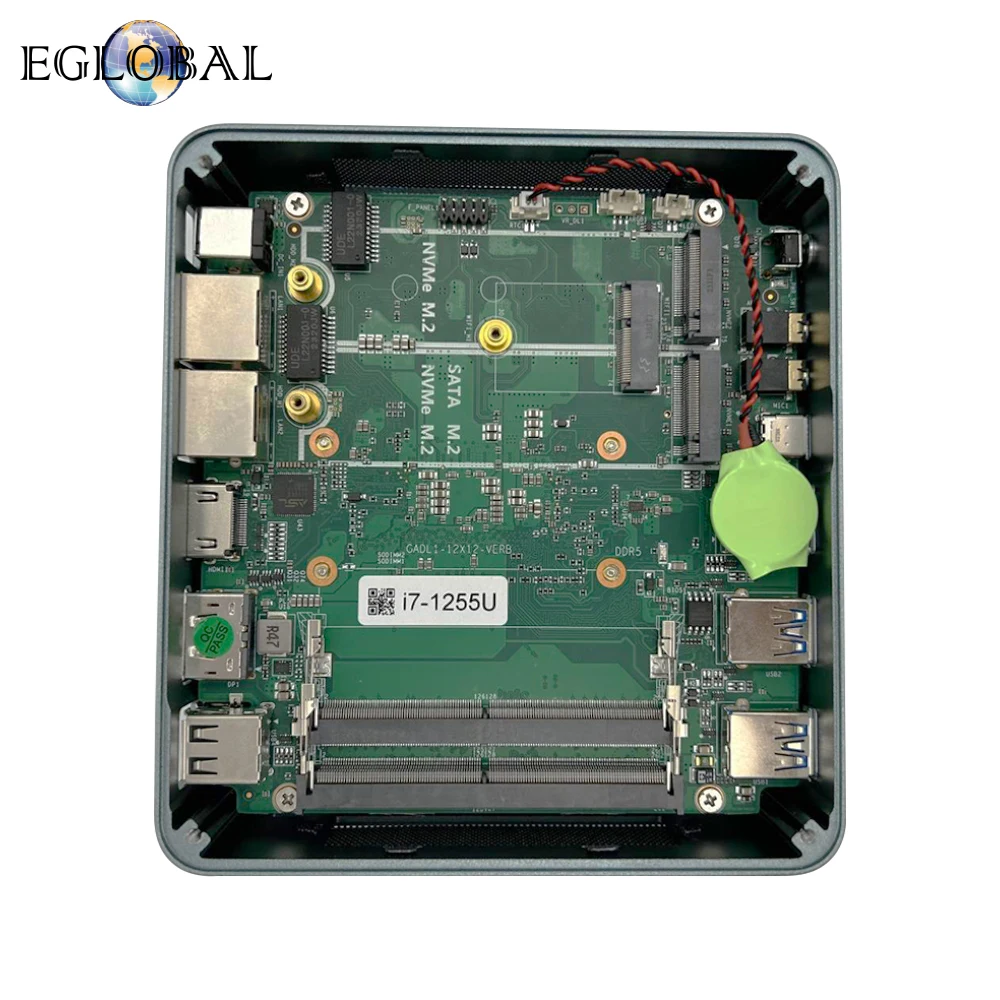 EGLOBAL Pocket Mini PC Intel Core I7 13th Gen 1340P 1360P DDR5 2TB NVME SSD Windows 11 Wifi6 Type-C HDMI DP Desktop Computer 5