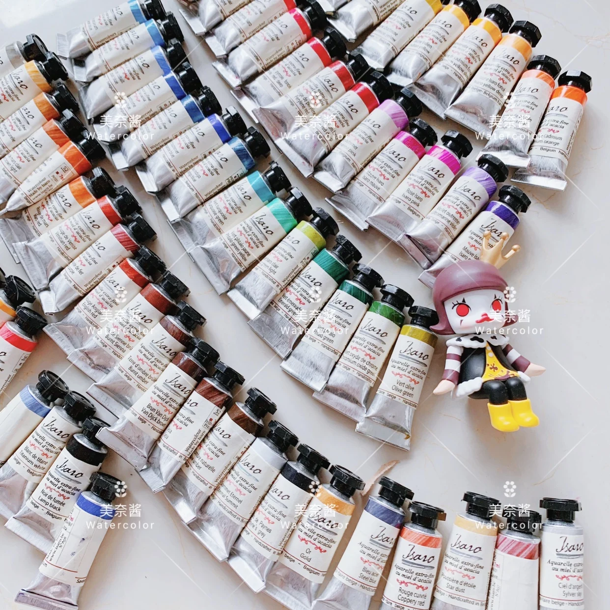 Belgium Isaro Artist Watercolor Paint 70 Colors acuarela Split Limited Color 6 Color Set Professional Drawing Art Supplies 6