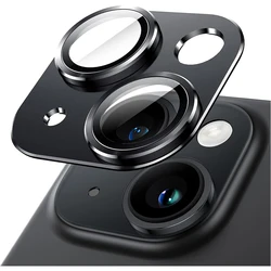 Premium Tempered Glass Camera Lens Protector - 2 Pack for iPhone 13 Pro Max (Black)