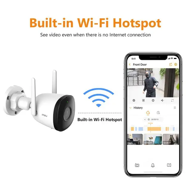 IMOU Bullet 2C 2MP 4MP Wifi Camera Automatic Tracking Weatherproof AI Human Detection Outdoor Surveillance IP Camera 6