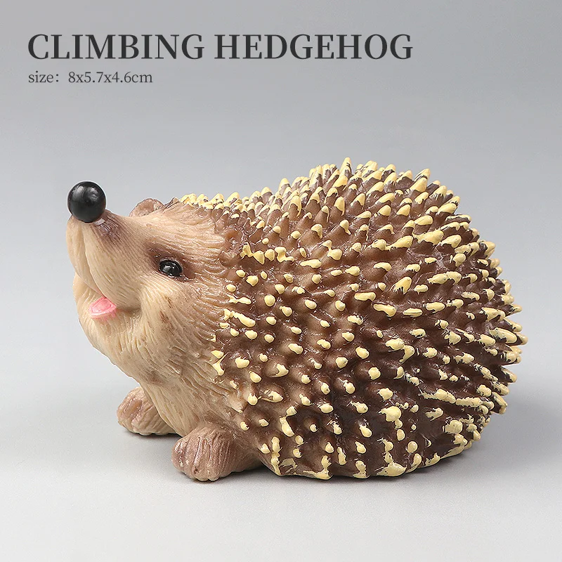 Wildlife Simulation Hedgehog Animal Set - Educational Toy
