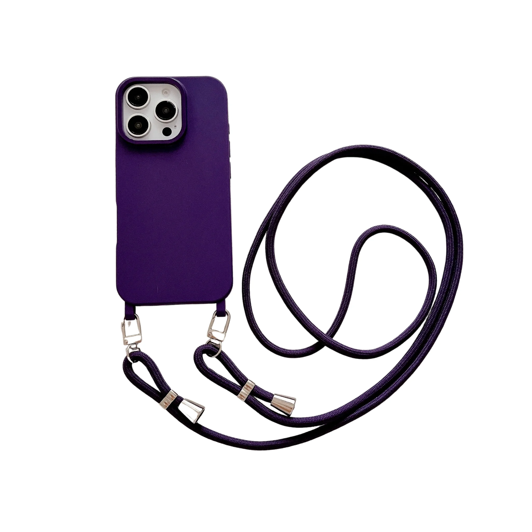 Adjustable Lanyard Strap Soft Silicone Phone Cover