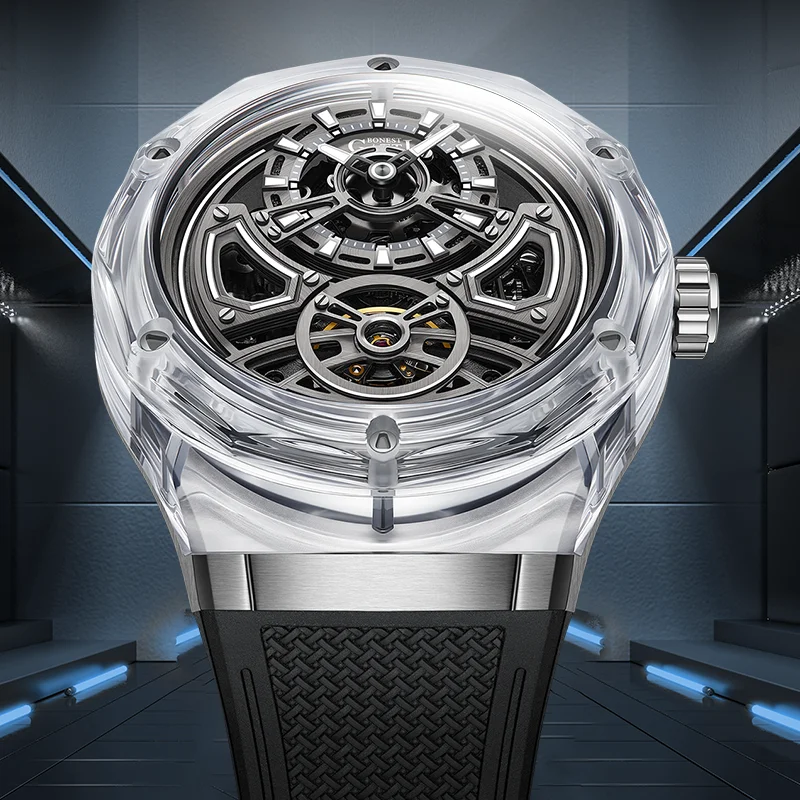 bonest gatti 腕時計　自動巻き　スケルトン Amazon | [BONEST GATTI] ドイツ腕時計男性透かし彫り全自動機械