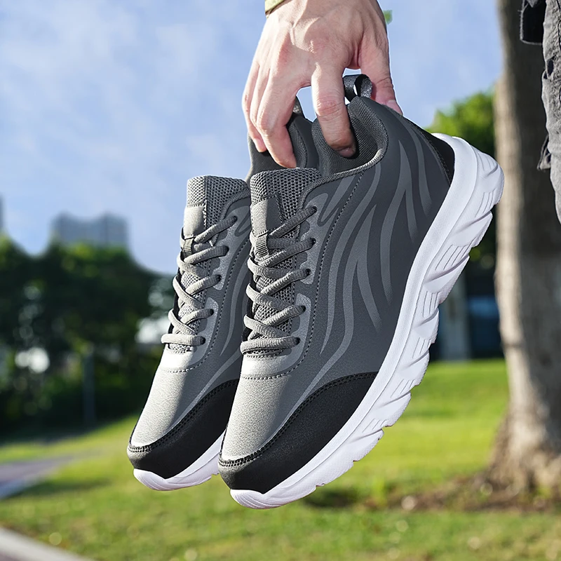 

Brand Leather Men Shoes Sneakers Trend Casual Shoes Men Breathable Leisure Male Sneakers Non-slip Footwear Men Vulcanized Shoes