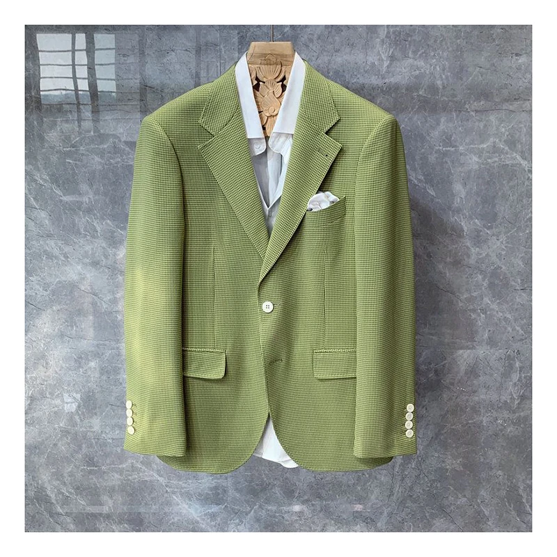 Description Picture 3 of itemSingle row two button large pocket suit men's casual slim fit suit men's jacket  mens blazer jacket  suit for men