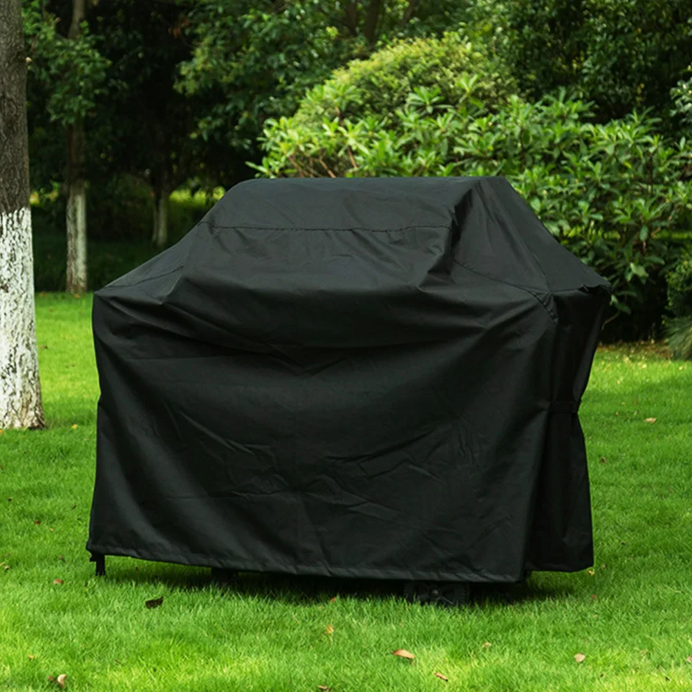 210D BBQ Cover Outdoor Dust Waterproof Weber Heavy Duty Grill Cover Rain Protective Outdoor Barbecue Round
