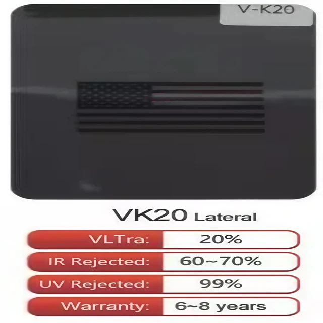 Vkool sonnenschutz auto VK20 High Heat Insulation Car Solar Window Tint Protection Nano Ceramic Film folia przyciemniajaca szyby 2
