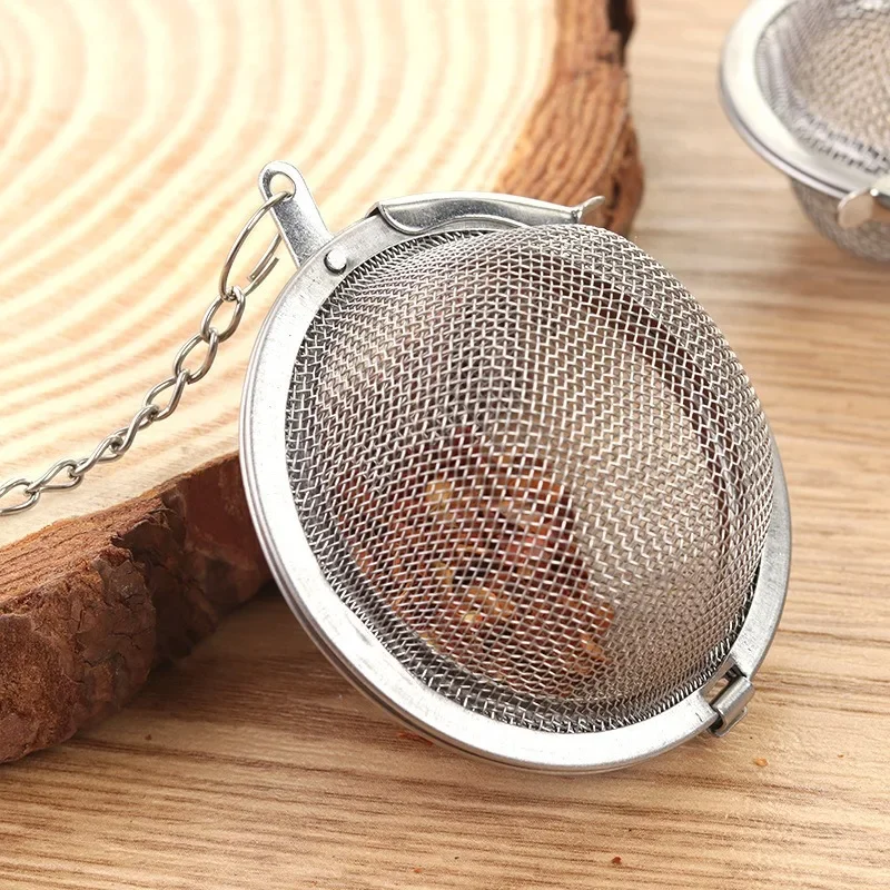 5 Colini Per Tè In Acciaio Inox 304, Filtro A Sfera Con Manico Telescopico Per Tè Sciolto, Erbe E Spezie – Diametro 4,5 Cm