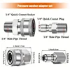 5000PSI High-Pressure Washer Accessories - 3/8" Stainless Steel Quick Connector for High-Pressure Water Pipes 4