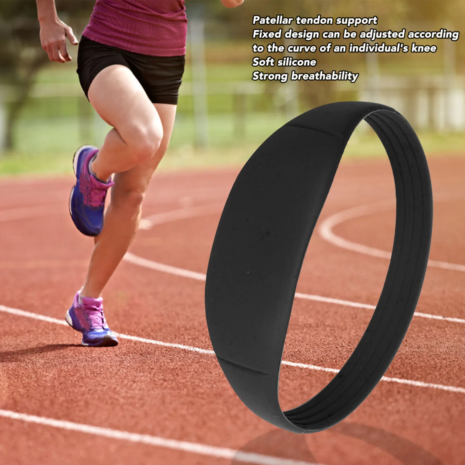 Bande De Genou En Silicone Sangle Du Tendon Rotulien