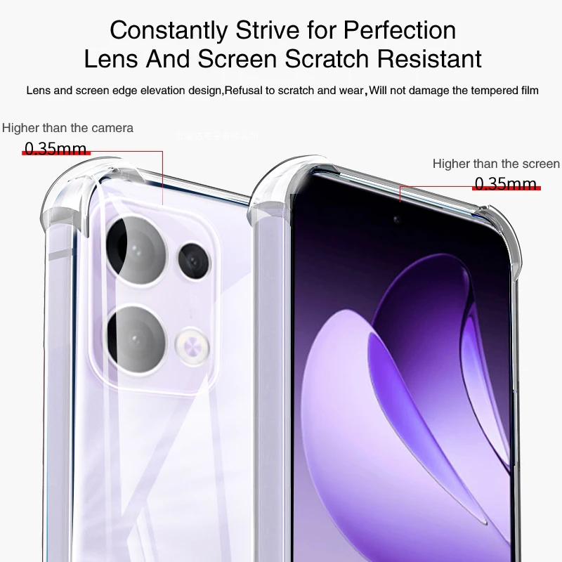 Airbag Clear Phone Case - Soft Silicone Original Back Cover Housing Accessories