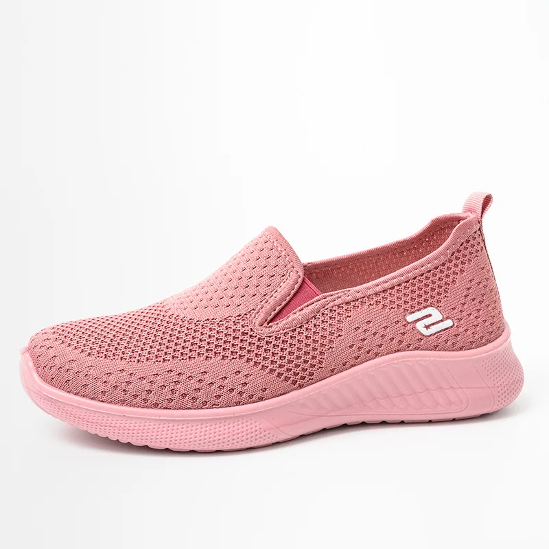 

Plus Size Women Shoes Fashion Breathable Loafers Ladies Casual Socks Shoes Women Mesh Sports Shoes Non Slip Flats Women Trainers