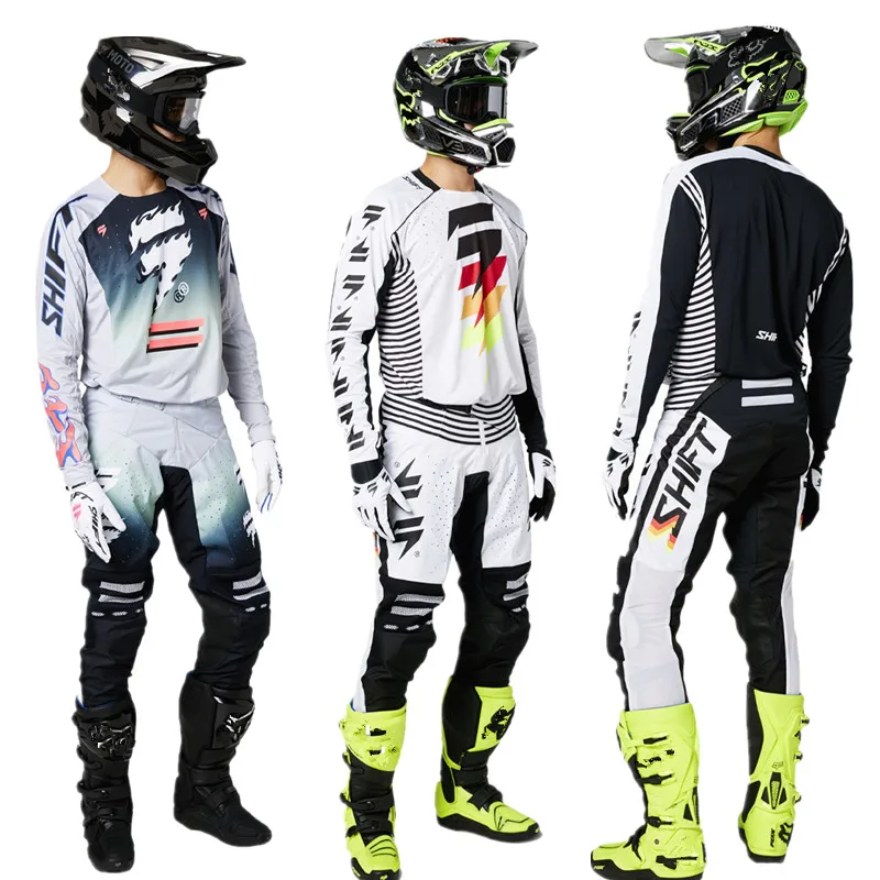 

2022 NEW Shift HRC MX Motocross Jersey and Pants MX Off Road Moto Gear Set Dirt Bike Motorcycle Racing Jersey Set