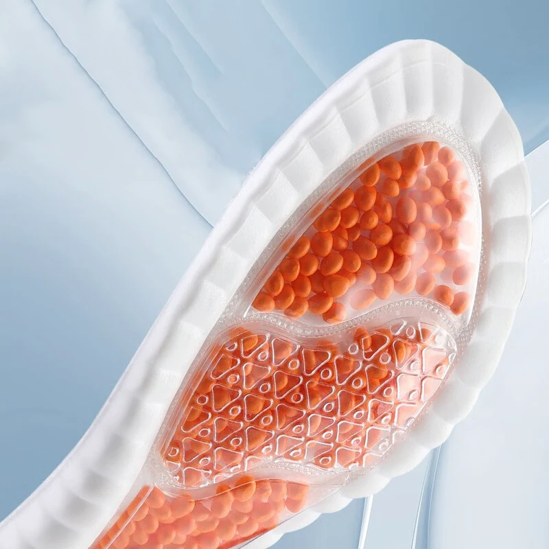 Orthopedic Insoles Shoe Insoles ZOOM Boost Sport Insoles 4D Latex Insoles Super Soft High Elasticity Shoe Pads Anti-pain Deodorant Cushion Arch Support Running
