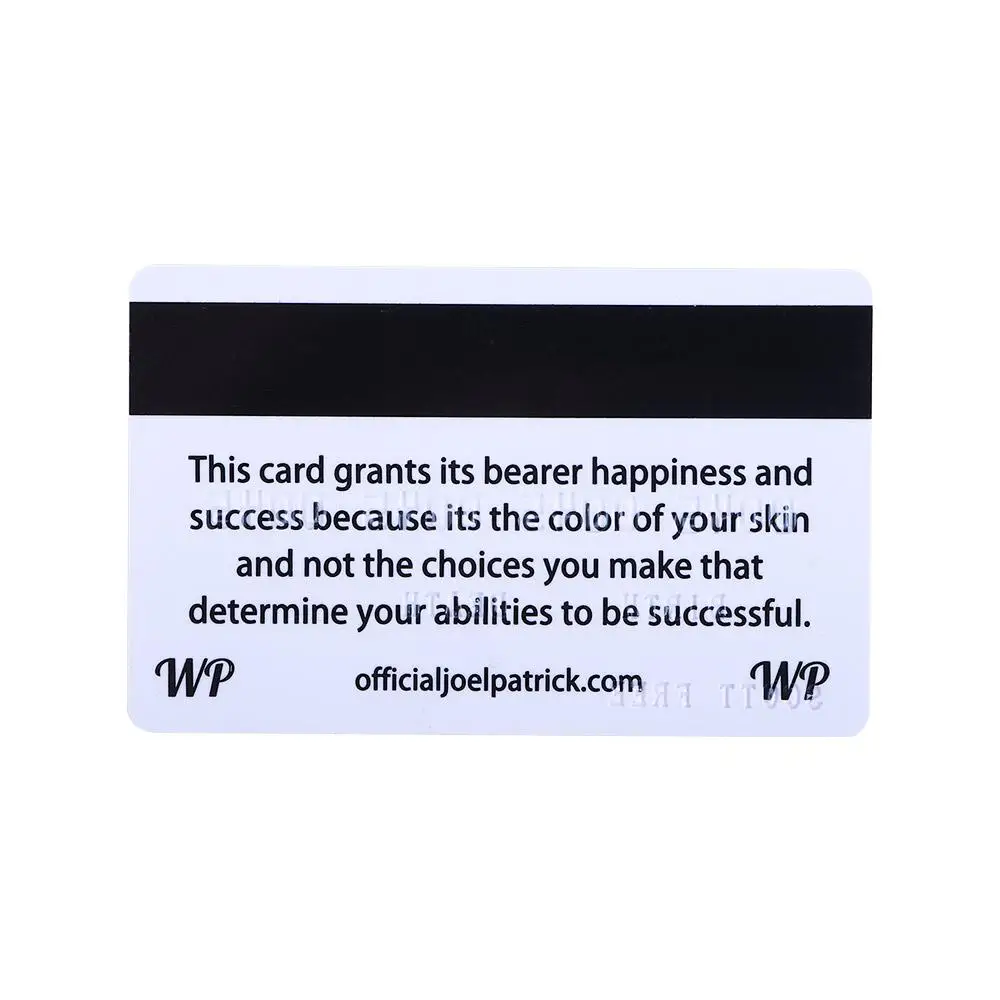 Wallet Size Black White Novelty Credit Card Official Race Card Privilege Trumps Everything custom cards gag cards message cards