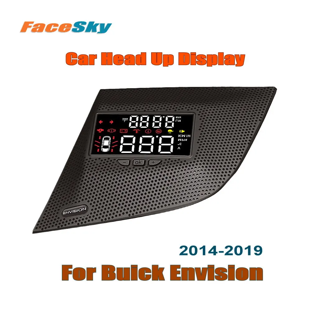 

FaceSky Car Head Up Display For Buick Envision 2014-2019 Auto HUD Accessories Front View Head-up LCD Windshield Projector