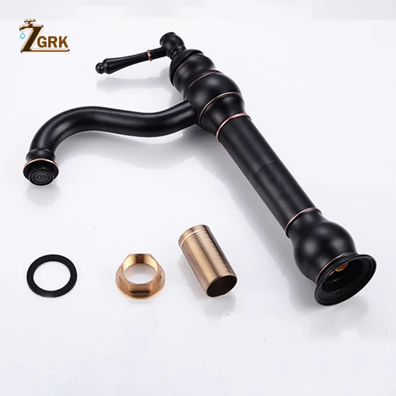 Antique Copper Bathroom Faucets Basin Faucets Brass Oil Rubbed Bronze Black Faucet Bathroom Hand Shower Hot Cold Mxier Water Tap basin faucet bathroom faucet