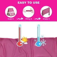 1pc Ice Towel Chilly Cool Towel,Athletes Instant Chill Cooling Cloth as Cool Rags for Neck Cooling Wrap, Neck Cooler, Cold Towel 3