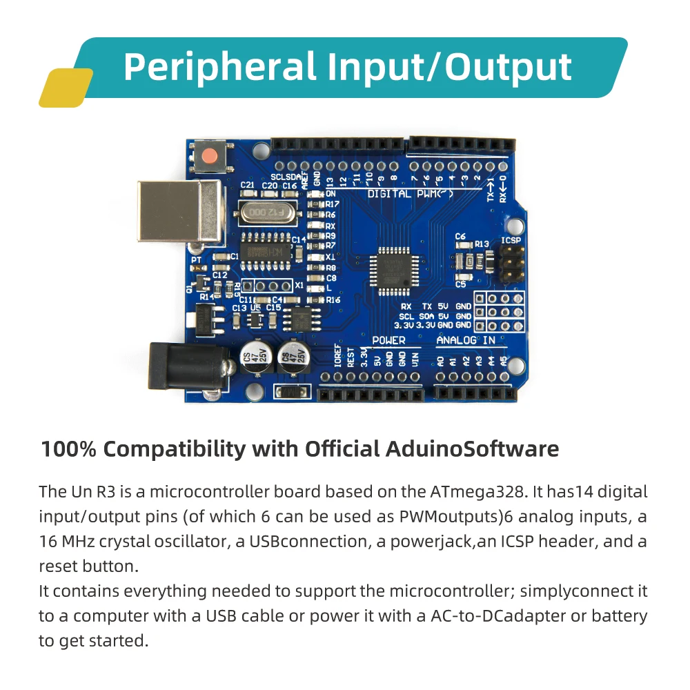 KUONGSHUN 슈퍼 스타터 키트(브레드보드 1602 포함) IIC 점퍼 와이어 세트 R3(Arduino UNO용 튜토리얼 포함)
