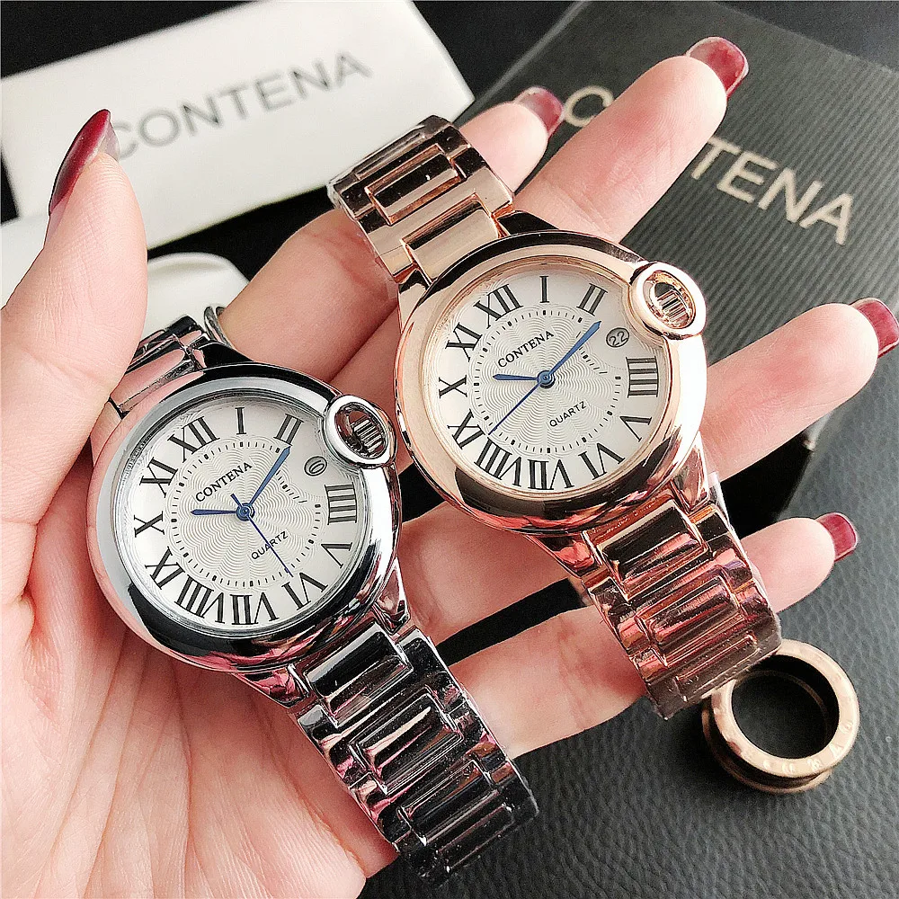 Luxury Women's Elegant Stainless Steel Bracelet Watch with Roman Dial