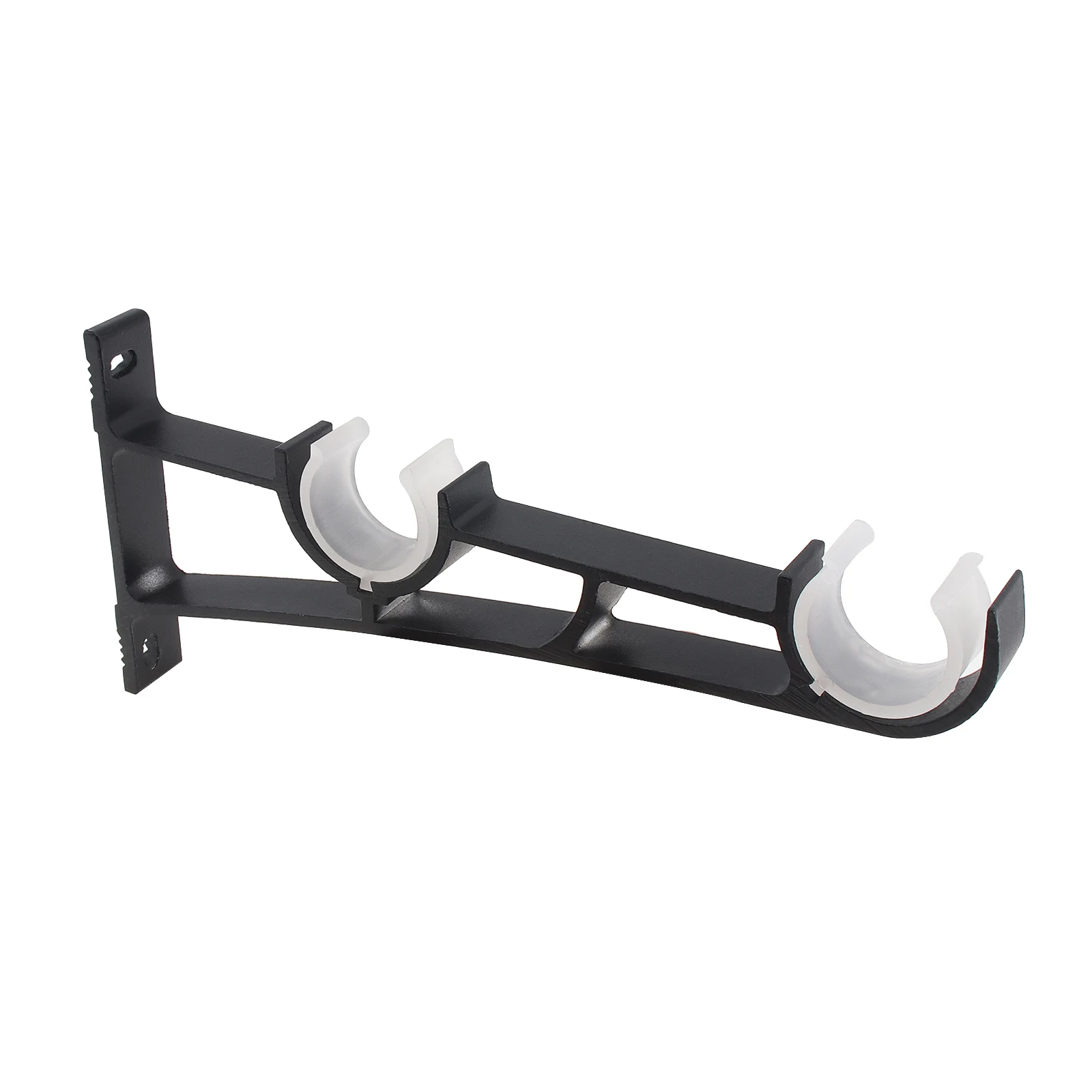 liga de aluminio duplo cortina rod suportes 05