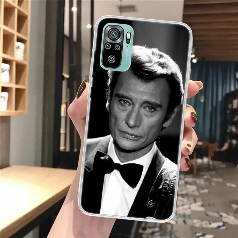 Johnny Hallyday Music-Themed Soft Phone Case - Patterned Cover