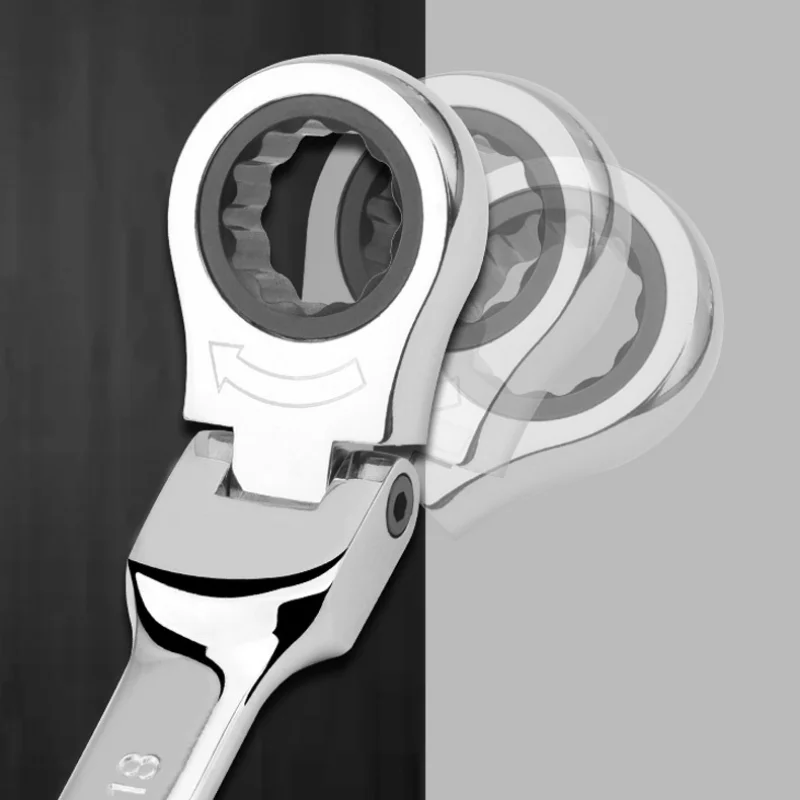 Ratcheting Wrench Set Metric and Standard 12 Point Box End Combination