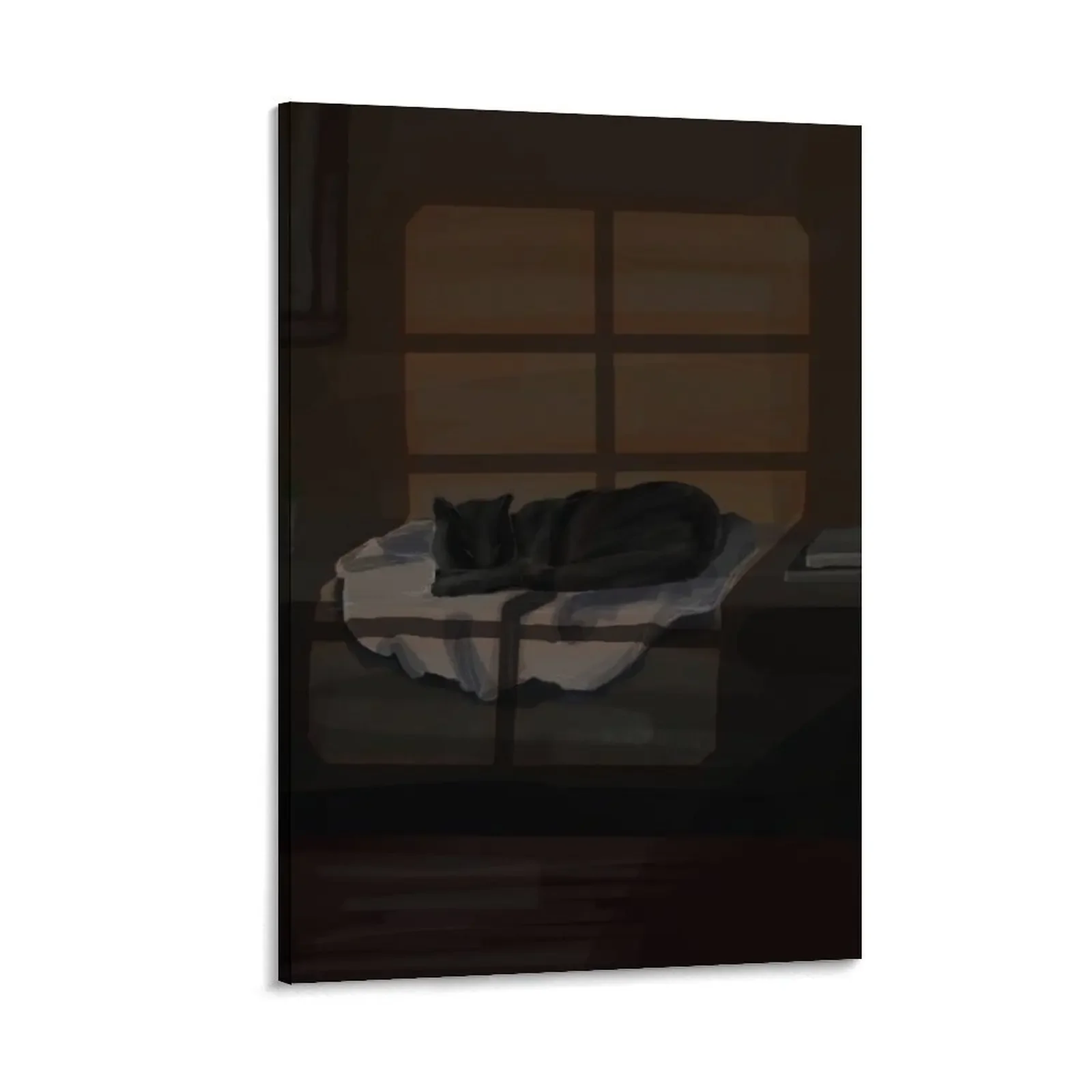 

Sleepy cat Canvas Painting room decorations for men anime figure interior paintings home decorations and organization