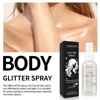 Liquid Glitter Spray,Silver Glitter Hair Spray, Holographic Highlighter Spray, Multi-use Makeup Product for Face Body Festivals 3