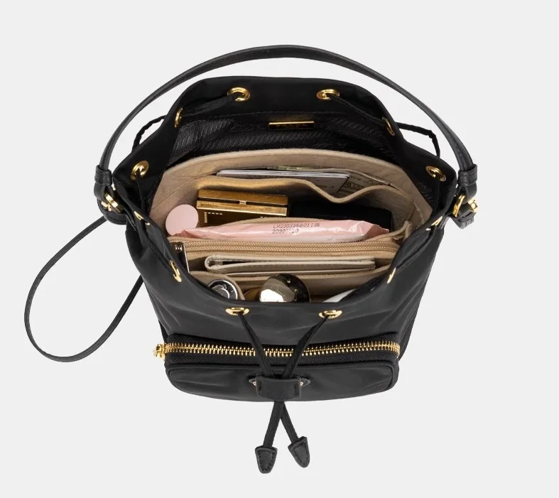 Fits For P Re-Edition Under Arm Cloth Insert Bag Organizer Makeup Handbag Organizer Travel Inner Purse Portable Cosmetic Bags