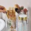 360 Rotating Makeup Organizer Fashion Spin Multi-Function Detachable Dressing Table Desktop Makeup Storage Rack Large Capacity 5