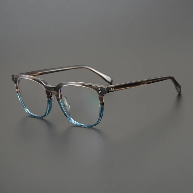 

New Vintage Quality Splicing Acetate Eyeglasses Frame Classical Square Design Eyewear Women Men Myopia Reading Prescription