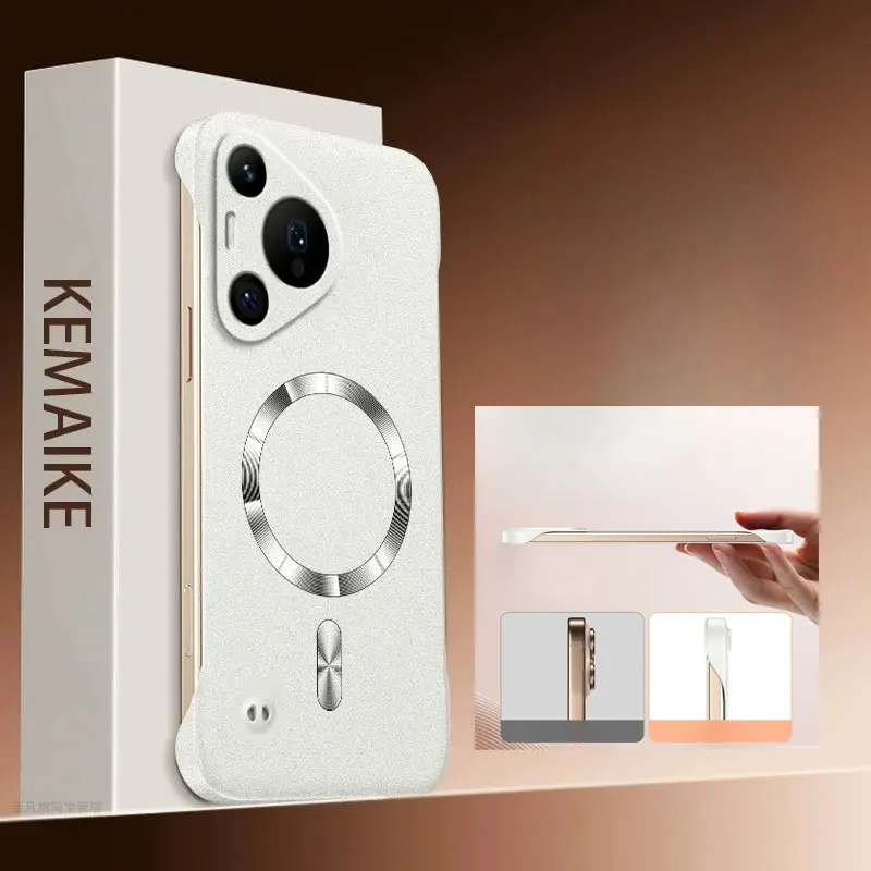 Ultra-Thin Shockproof Frameless Magnetic Phone Case with Wireless Charging Compatibility