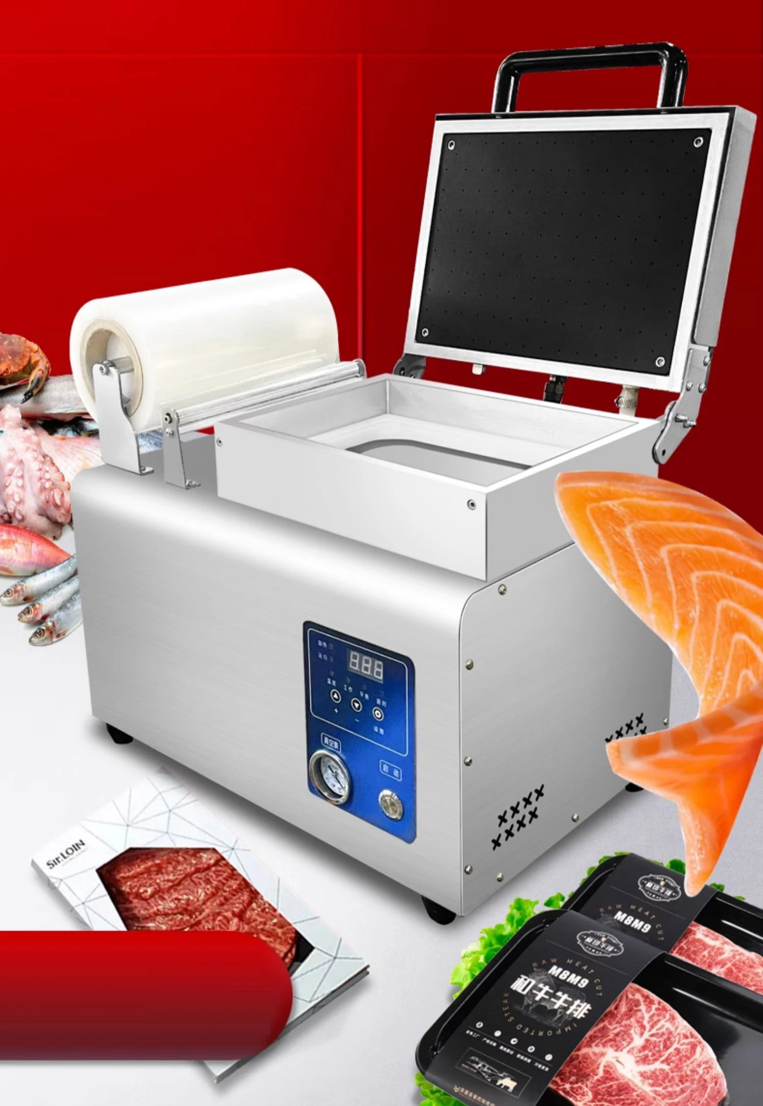 Description Picture 5 of itemFood Vacuum Packing Machine Commercial Chamber Vacuum Sealer Keep Food Fresh Sealing Machine