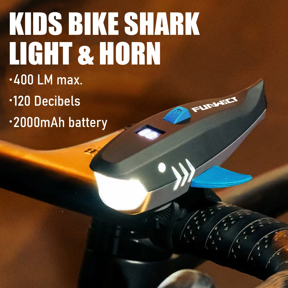 Kids' Cute Bicycle Light Horn - 400 LM Waterproof Scooter & Bike Headlight