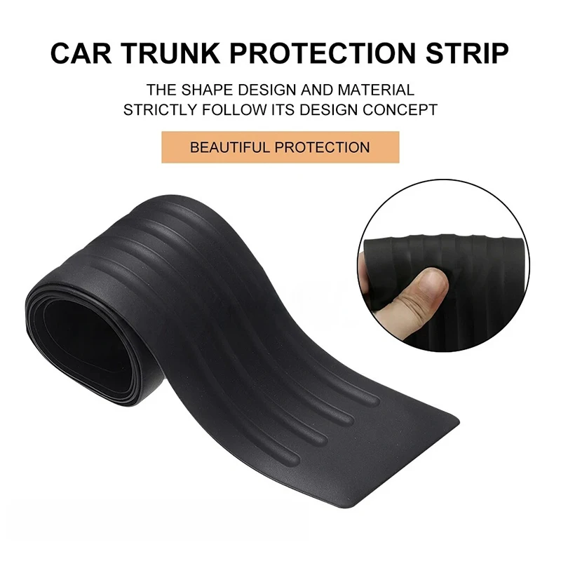 Rear Bumper Rubber Guard & Trim Protector Strip