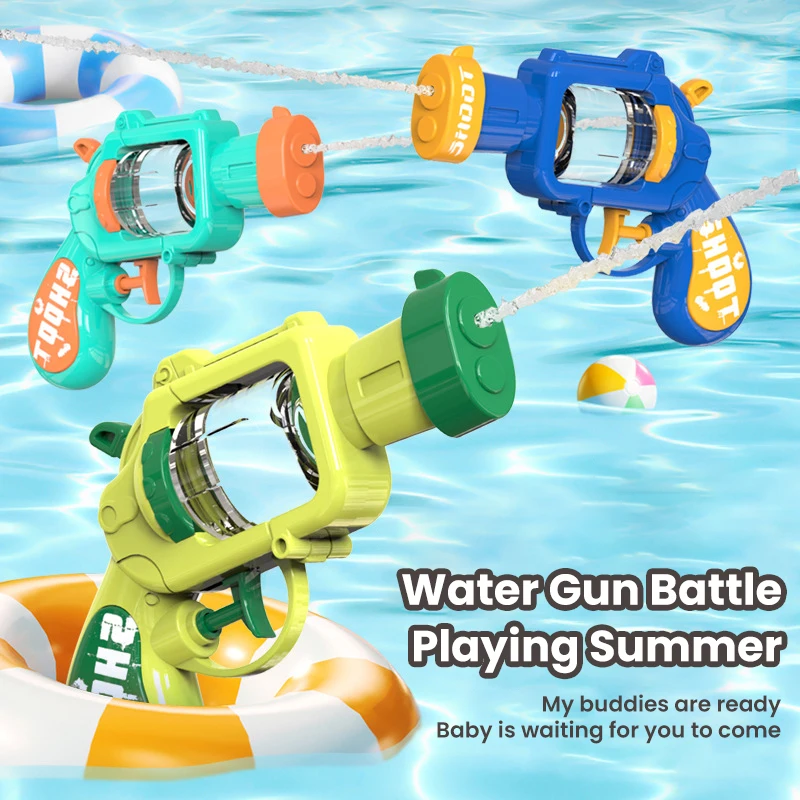Children's Water Gun Summer Outdoor Water Playing Toy Kindergarten Cartoon Left Wheel Gun water guns