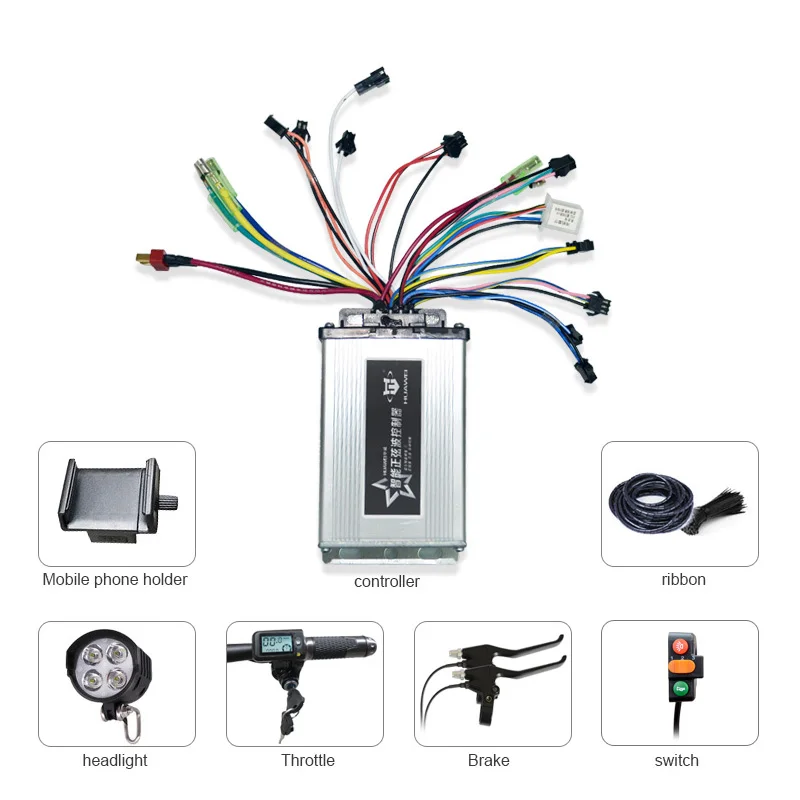 Electric Bike Controller Electric Bike Accessories Electric Scooter Accessories Dual Mode Brushless Controller Throttle kit