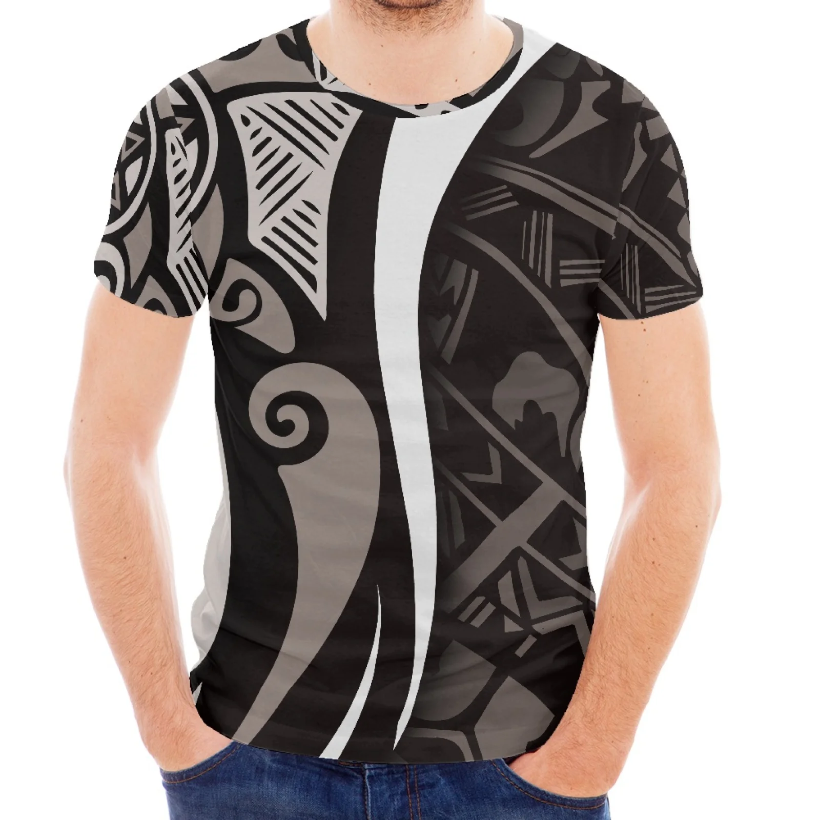 Style De Tatouage Maori De Visage De Soleil Polynésien. | Vecteur Premium