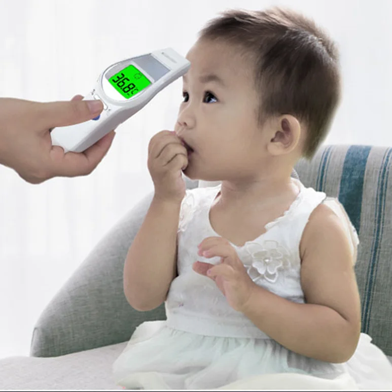 

Clinical Fever Digital Temperature Instrument Forehead Gun Infrared Thermometer For Baby