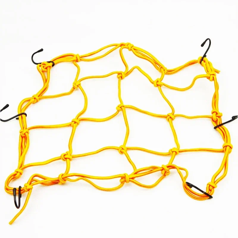 Motorcycle net pocket 6 hooks Fuel Tank Mesh Net Motorbiker Cargo Helmet Hold Down luggage 30*30cm