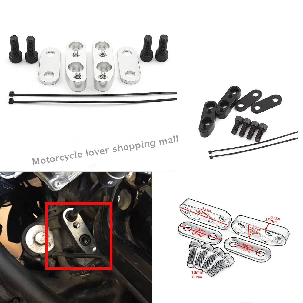 Per Honda Goldwing Gl1800 F6B 2001-2017 Accessori Per Moto Morsetti Per Barra Montaggio Adattatore Per Riser Per Manubrio In Alluminio