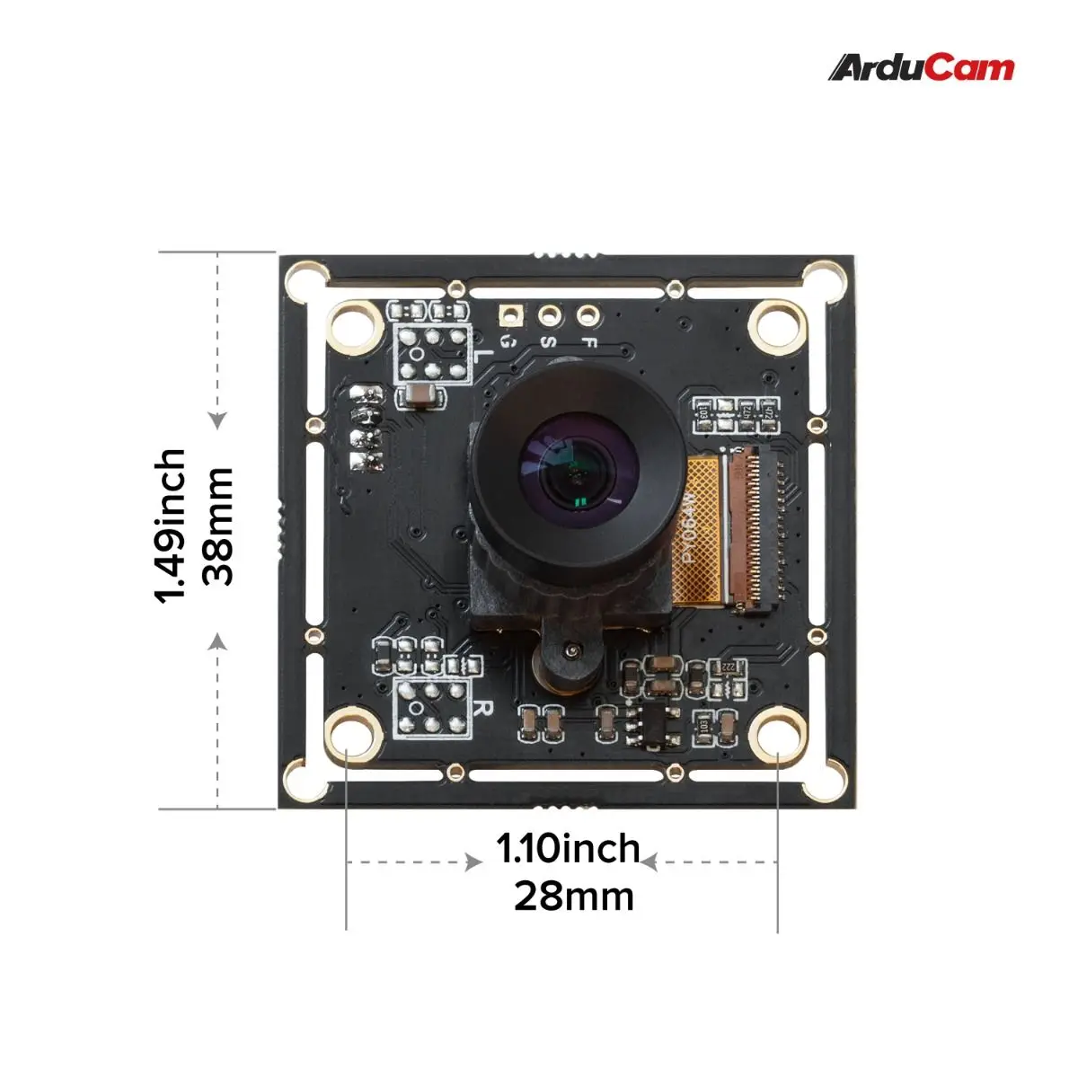 Arducam ۷ι   USB ī޶ , ְ M12 , ũ , 2MP OV2311