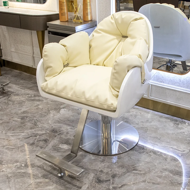 Aesthetic Luxury Barber Chairs Comfort Speciality Equipment Workshop Barber Chair Barber Chaise Coiffeuse Salon Furniture QF50BC