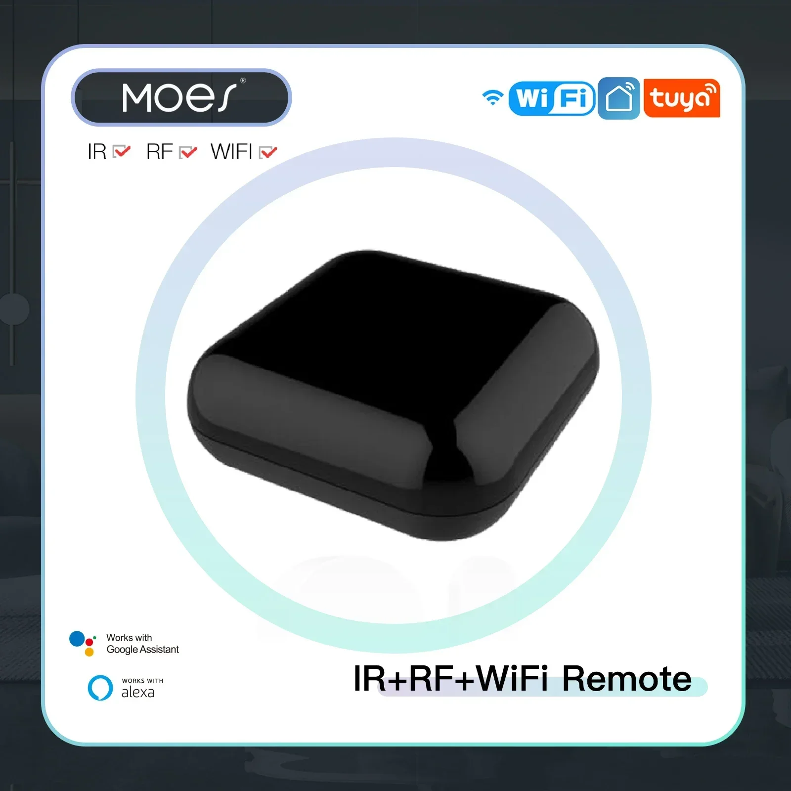 WiFi RF IR Universal Remote Controller RF Appliances Tuya Smart Life App Voice Control via Alexa Google Home smart ir remote controller