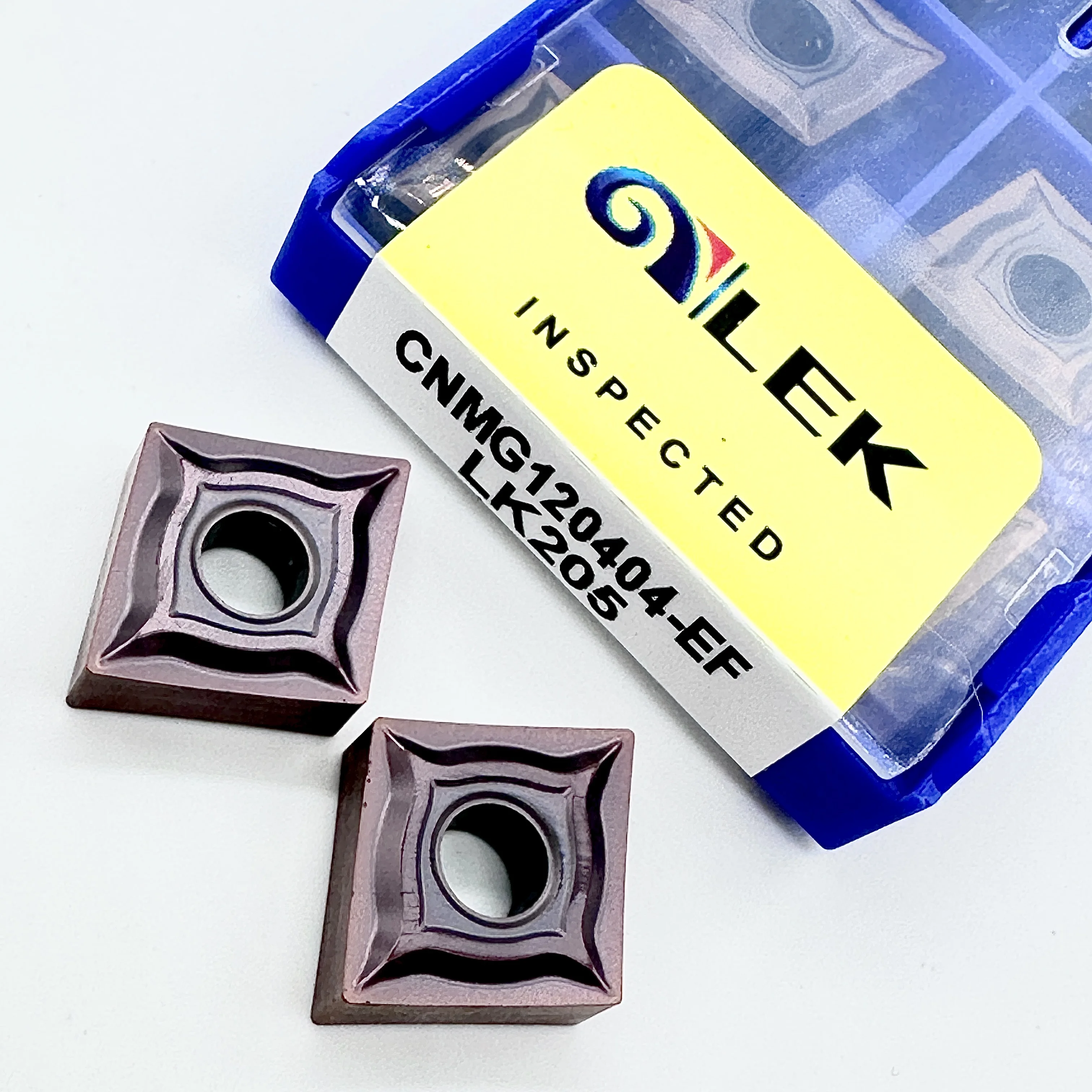 CNMG120404 CNMG120408-EF LK205 카바이드 인서트 외부 선삭 공구 CNC 선반 강철 가공 고품질 절삭 공구