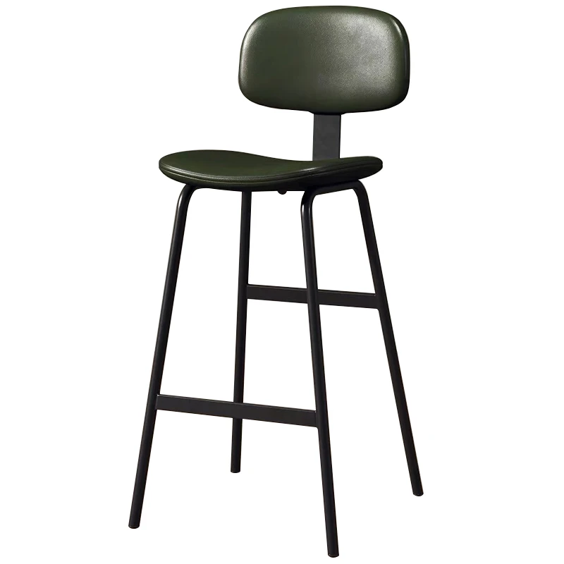 Industrial Style High Stool Soft Bag Relax Wrought Iron Simple Modern Bar Stools Italian Design Taburetes De Bar Furniture